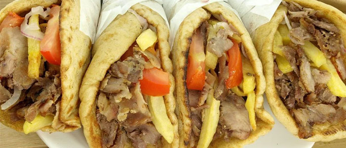 Chips & Mixed Doner Kebab Meat 